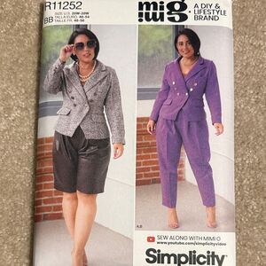 Simplicity women's plus size suit and dress sewing pattern
